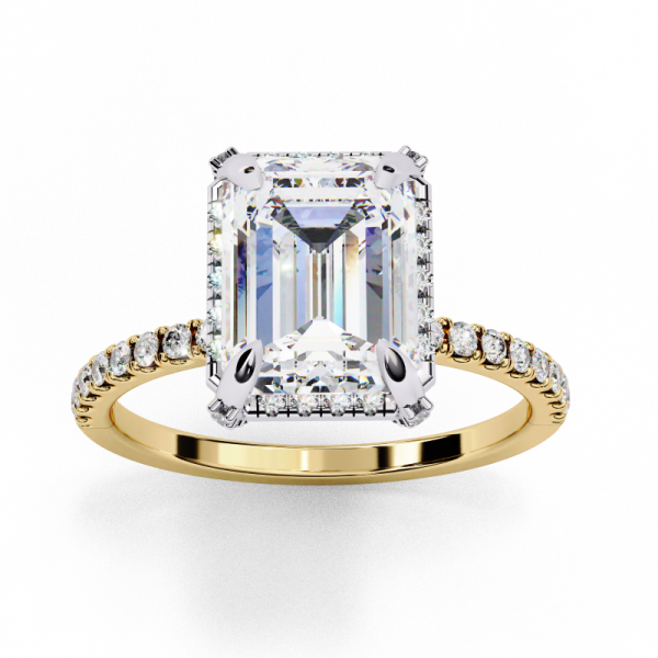 Printable 3D jewelry model of Solitaire Lady Ring with Diamond Modelo 3D .c4d .max .obj .3ds .fbx .stl .blend 