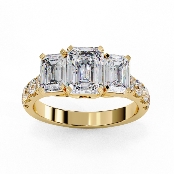 Printable 3D jewelry model of Solitaire Lady Ring with Diamond 3D Модель .c4d .max .obj .3ds .fbx .stl .blend