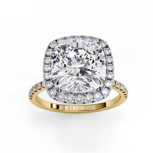 Printable 3D jewelry model of Solitaire Lady Ring with Diamond 3D मॉडल .c4d .max .obj .3ds .fbx .stl .blend