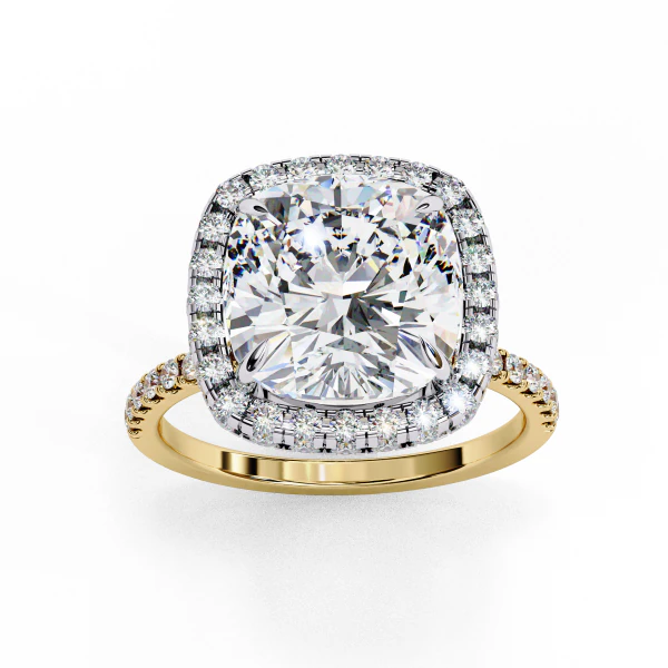 Printable 3D jewelry model of Solitaire Lady Ring with Diamond 3D Model .c4d .max .obj .3ds .fbx .stl .blend