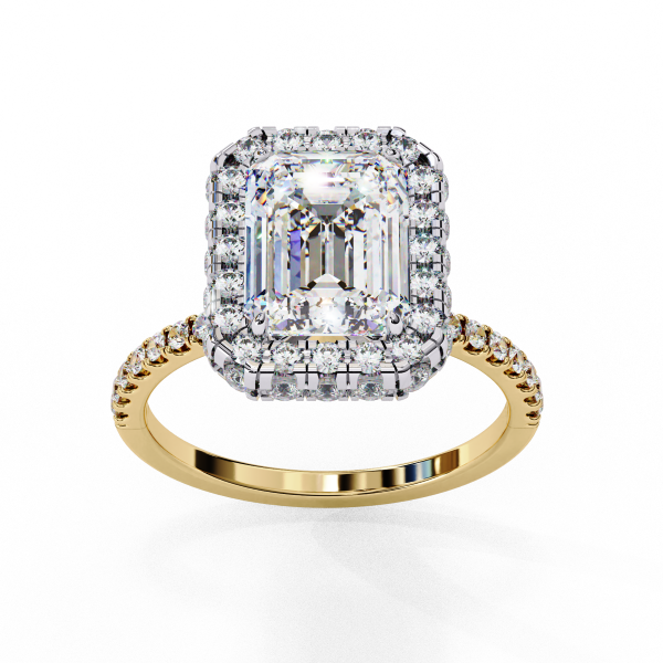 Printable 3D jewelry model of Solitaire Lady Ring with Diamond Modelo 3D .c4d .max .obj .3ds .fbx .stl .blend