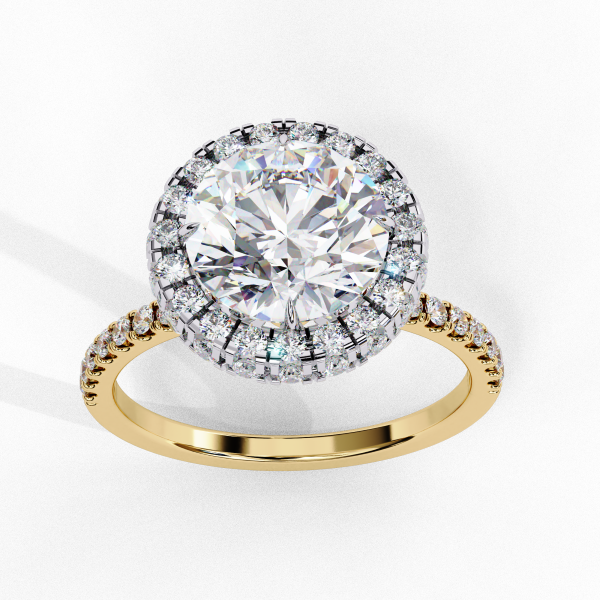 Printable 3D jewelry model of Solitaire Lady Ring with Diamond Modelo 3D .c4d .max .obj .3ds .fbx .stl .blend