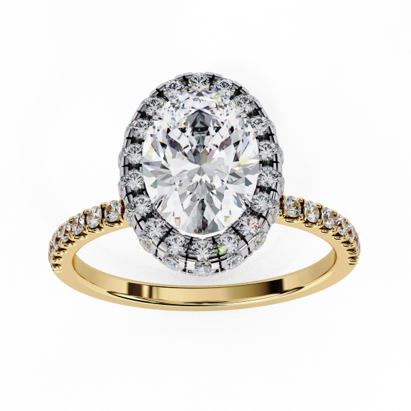Printable 3D jewelry model of Solitaire Lady Ring with Diamond Model 3D .c4d .max .obj .3ds .fbx .stl .blend