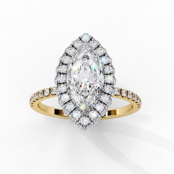 Printable 3D jewelry model of Solitaire Lady Ring with Diamond Modelo 3D .c4d .max .obj .3ds .fbx .stl .blend