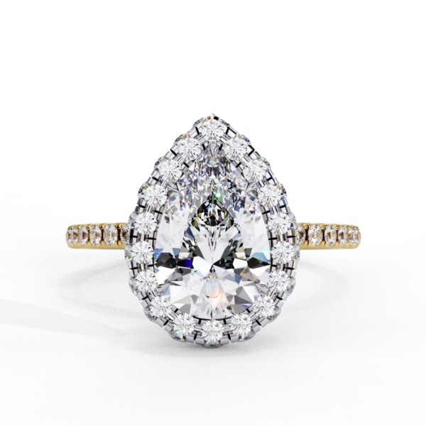 Printable 3D jewelry model of Solitaire Lady Ring with Diamond Model 3D .c4d .max .obj .3ds .fbx .stl .blend