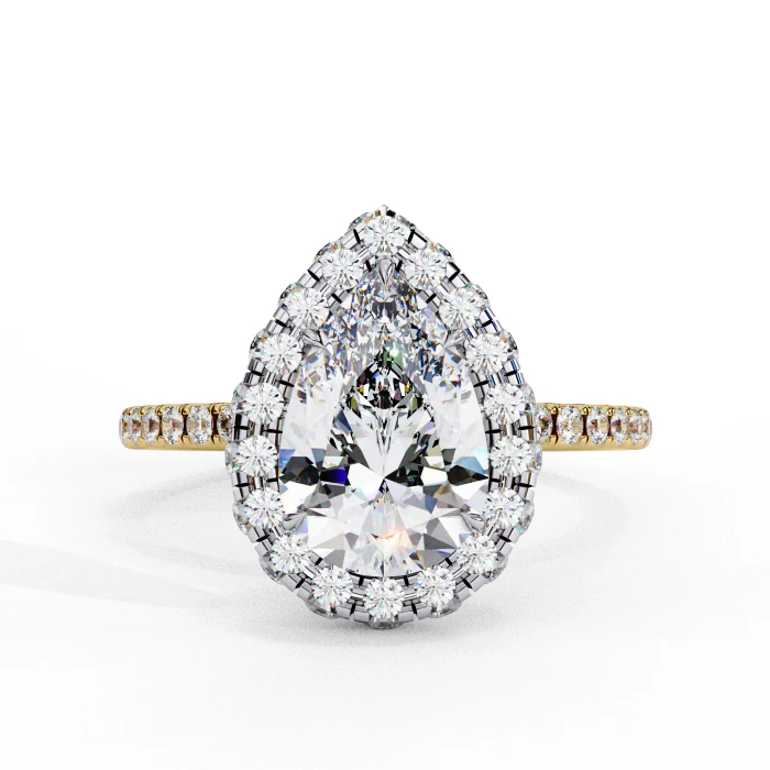 Printable 3D jewelry model of Solitaire Lady Ring with Diamond 3D Model .c4d .max .obj .3ds .fbx .stl .blend