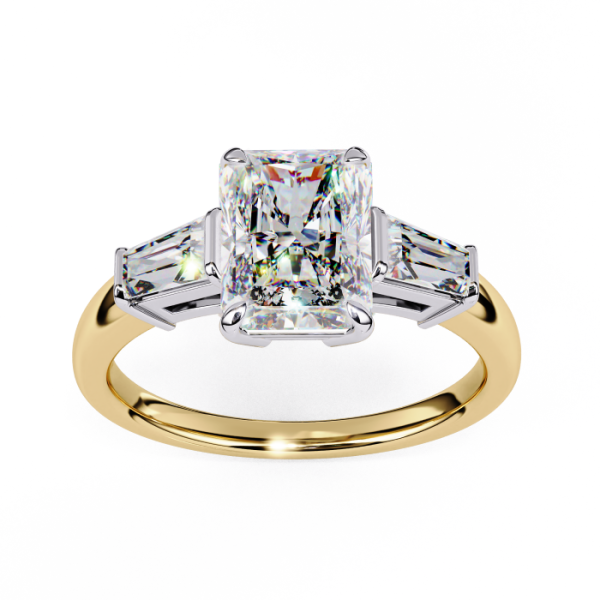 Printable 3D jewelry model of Solitaire Lady Ring with Diamond Modelo 3D .c4d .max .obj .3ds .fbx .stl .blend
