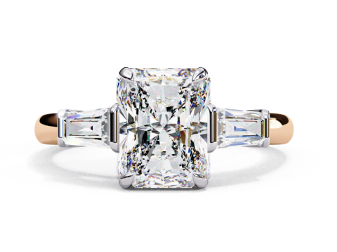 Printable 3D jewelry model of Solitaire Lady Ring with Diamond Modelo 3D