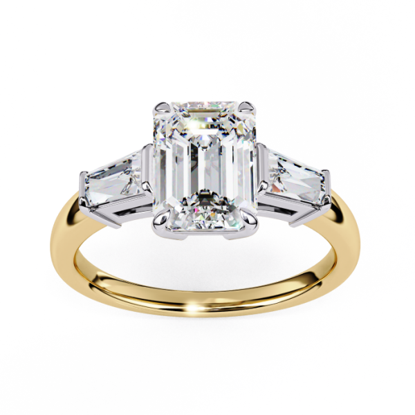 Printable 3D jewelry model of Solitaire Lady Ring with Diamond Modello 3D .c4d .max .obj .3ds .fbx .stl .blend