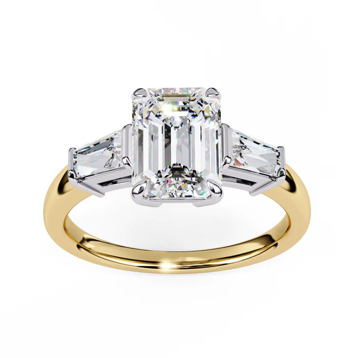 Printable 3D jewelry model of Solitaire Lady Ring with Diamond 3D Model .c4d .max .obj .3ds .fbx .stl .blend 