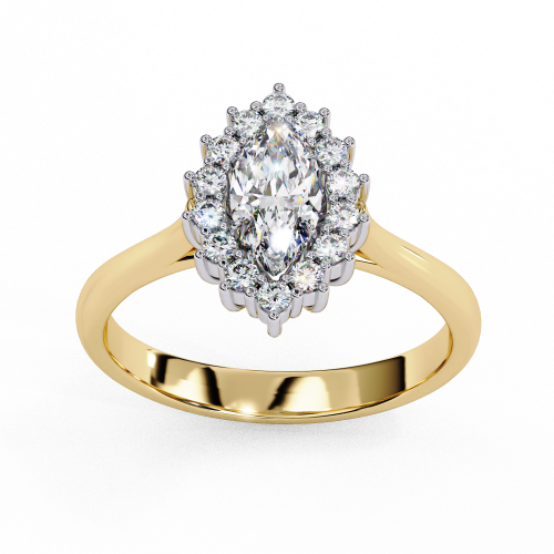 Printable 3D jewelry model of Solitaire Lady Ring with Diamond 3D मॉडल .c4d .max .obj .3ds .fbx .stl .blend 