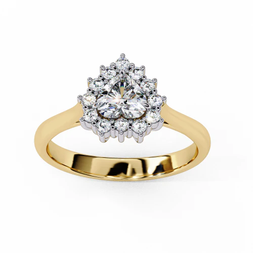 Printable 3D jewelry model of Solitaire Lady Ring with Diamond 3D Model .c4d .max .obj .3ds .fbx .stl .blend 