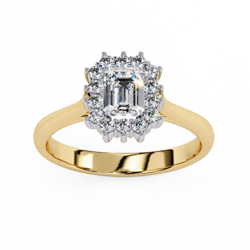 Printable 3D jewelry model of Solitaire Lady Ring with Diamond 3D मॉडल .c4d .max .obj .3ds .fbx .stl .blend
