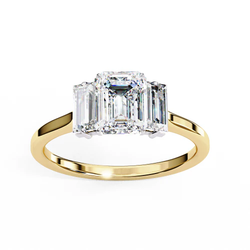 Printable 3D jewelry model of Solitaire Lady Ring with Diamond 3D Model .c4d .max .obj .3ds .fbx .stl .blend 