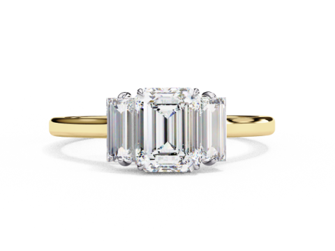 Printable 3D jewelry model of Solitaire Lady Ring with Diamond Modelo 3D
