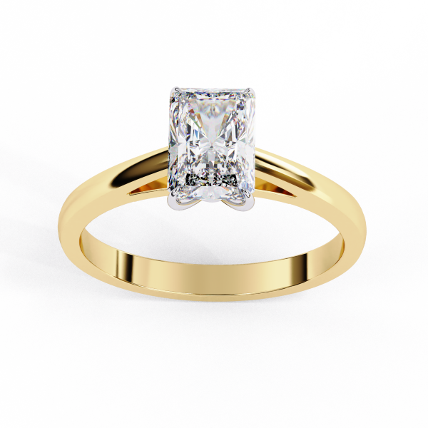 Printable 3D jewelry model of Solitaire Lady Ring with Diamond Modello 3D .c4d .max .obj .3ds .fbx .stl .blend 