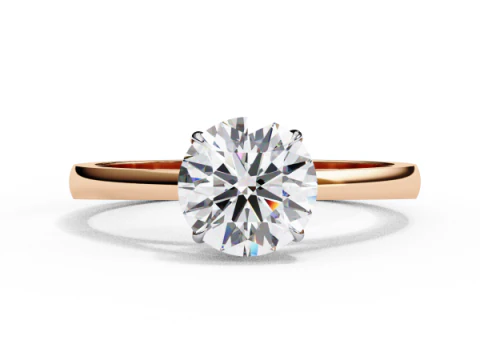 Model biżuterii 3D do druku z pierścionkiem Solitaire Lady z diamentem Model 3D