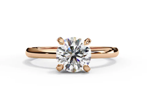 Printable 3D jewelry model of Solitaire Lady Ring with Diamond 3D Model