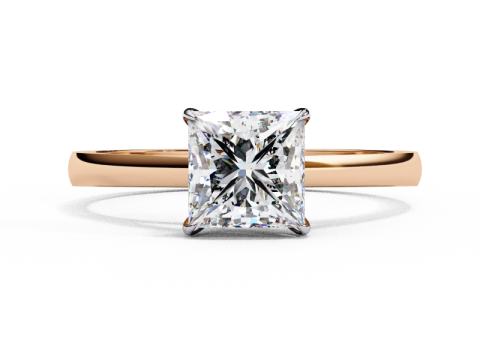 Printable 3D jewelry model of Solitaire Lady Ring with Diamond 3D Модель