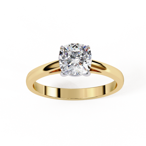 Printable 3D jewelry model of Solitaire Lady Ring with Diamond 3D 모델 .c4d .max .obj .3ds .fbx .stl .blend