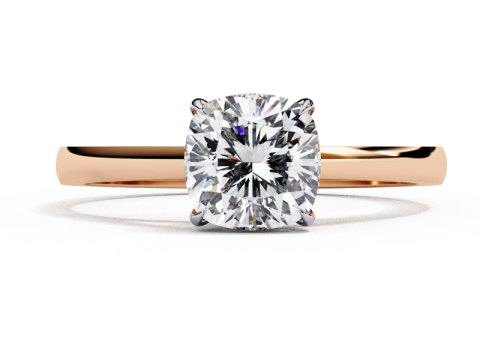 Printable 3D jewelry model of Solitaire Lady Ring with Diamond 3D 모델