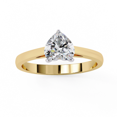 Printable 3D jewelry model of Solitaire Lady Ring with Diamond Modelo 3D .c4d .max .obj .3ds .fbx .stl .blend