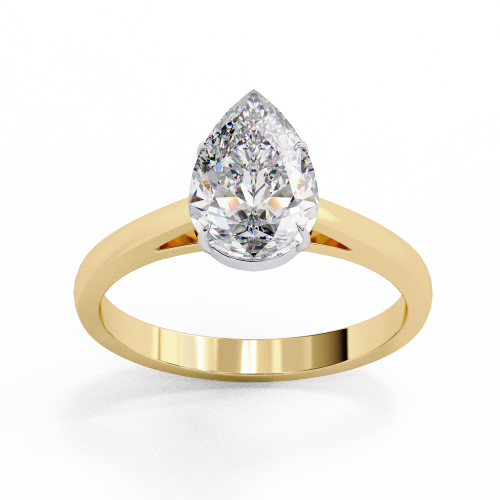 Printable 3D jewelry model of Solitaire Lady Ring with Diamond 3D मॉडल .c4d .max .obj .3ds .fbx .stl .blend