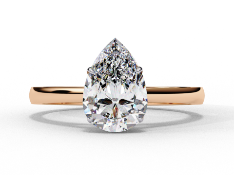 Printable 3D jewelry model of Solitaire Lady Ring with Diamond 3D मॉडल
