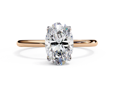 Printable 3D jewelry model of Solitaire Lady Ring with Diamond Model 3D