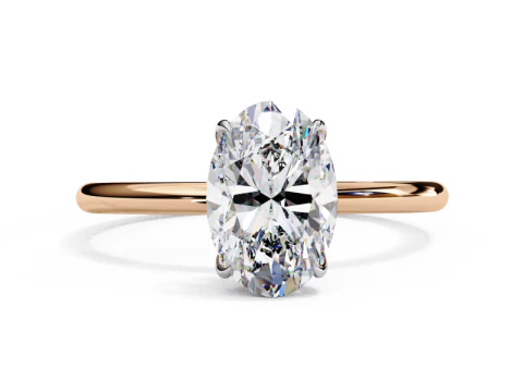 Printable 3D jewelry model of Solitaire Lady Ring with Diamond 3D Model
