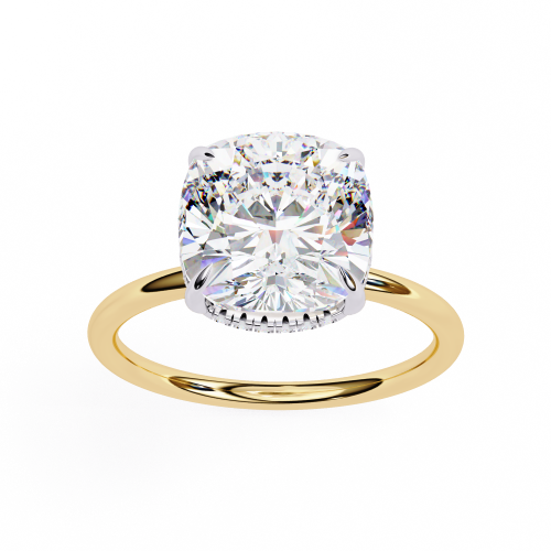 Printable 3D jewelry model of Solitaire Lady Ring with Diamond Modelo 3D .c4d .max .obj .3ds .fbx .stl .blend