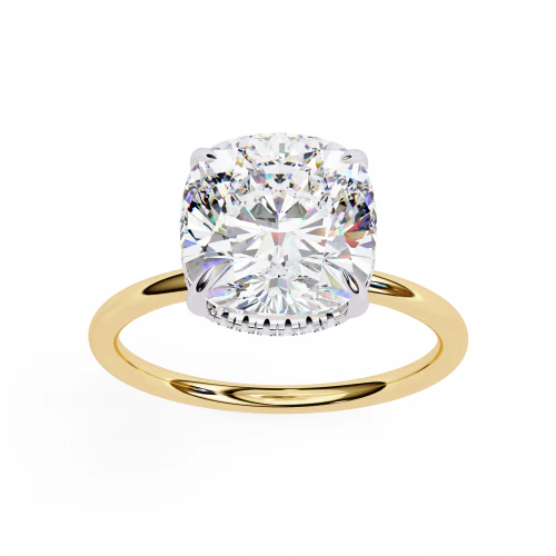 Printable 3D jewelry model of Solitaire Lady Ring with Diamond 3D Model .c4d .max .obj .3ds .fbx .stl .blend 