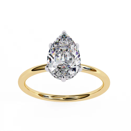 Printable 3D jewelry model of Solitaire Lady Ring with Diamond 3D Model .c4d .max .obj .3ds .fbx .stl .blend 