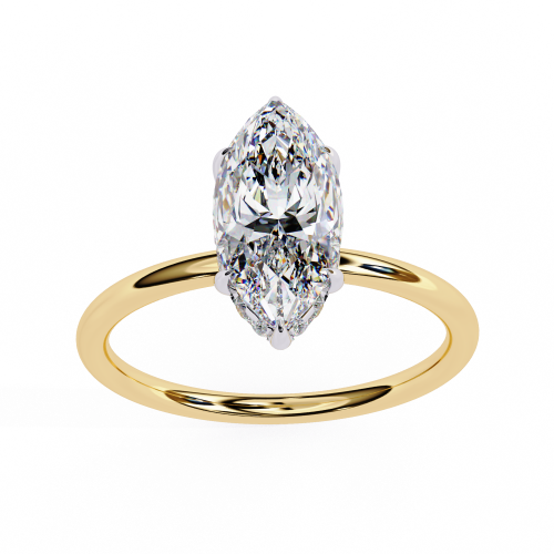 Printable 3D jewelry model of Solitaire Lady Ring with Diamond 3D 모델 .c4d .max .obj .3ds .fbx .stl .blend