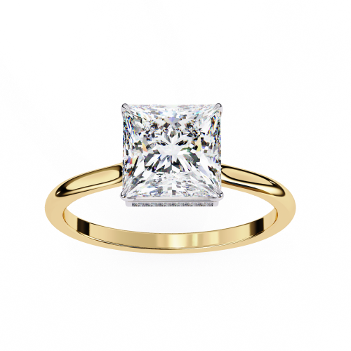 Printable 3D jewelry model of Solitaire Lady Ring with Diamond Modèle 3D .c4d .max .obj .3ds .fbx .stl .blend