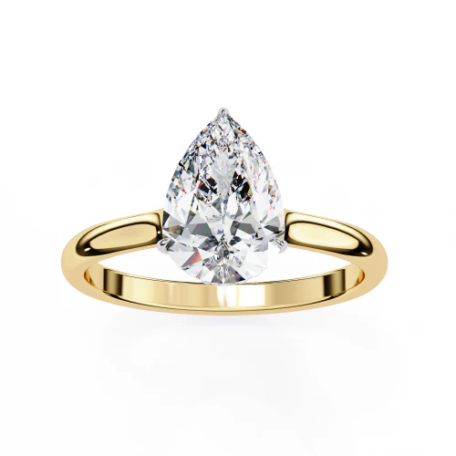 Printable 3D jewelry model of Solitaire Lady Ring with Diamond 3D Model .c4d .max .obj .3ds .fbx .stl .blend 