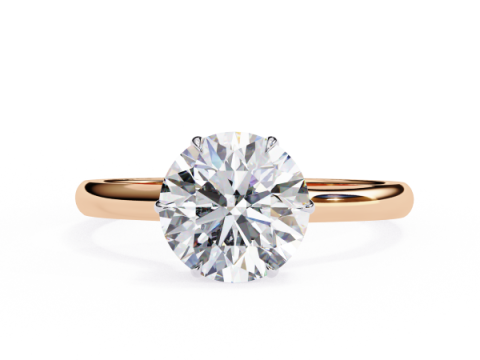 Printable 3D jewelry model of Solitaire Lady Ring with Diamond 3D Модель