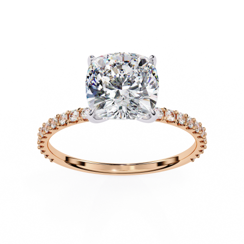 Printable 3D jewelry model of Solitaire Lady Ring with Diamond 3D 模型 .c4d .max .obj .3ds .fbx .stl .blend 