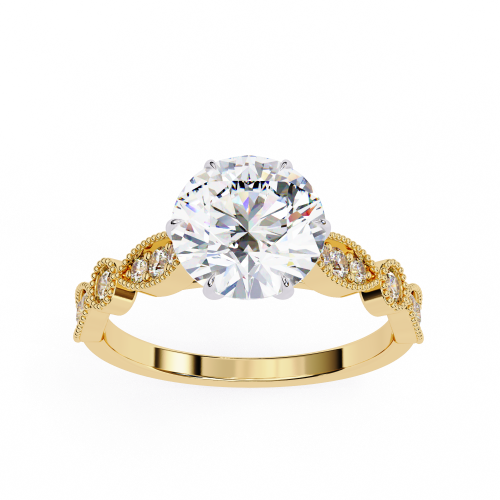 Printable 3D jewelry model of Solitaire Lady Ring with Diamond Model 3D .c4d .max .obj .3ds .fbx .stl .blend