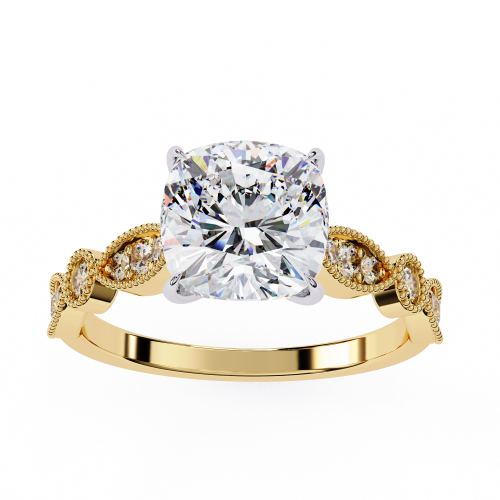 Printable 3D jewelry model of Solitaire Lady Ring with Diamond 3D Model .c4d .max .obj .3ds .fbx .stl .blend