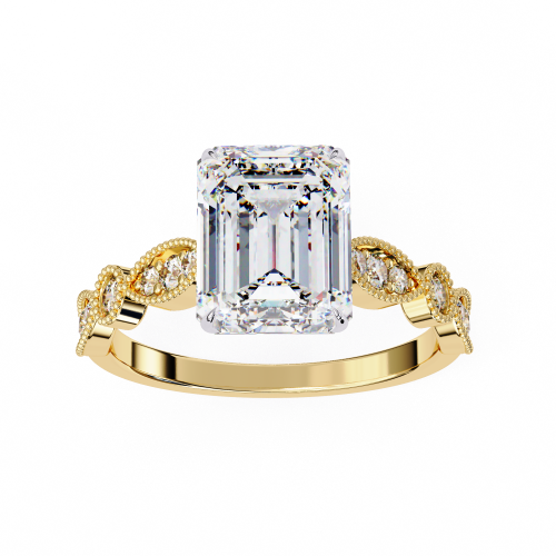 Printable 3D jewelry model of Solitaire Lady Ring with Diamond Modelo 3D .c4d .max .obj .3ds .fbx .stl .blend