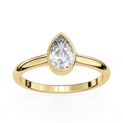 Printable 3D jewelry model of Solitaire Lady Ring with Diamond 3D Model .c4d .max .obj .3ds .fbx .stl .blend