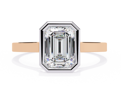 Printable 3D jewelry model of Solitaire Lady Ring with Diamond 3D Модель