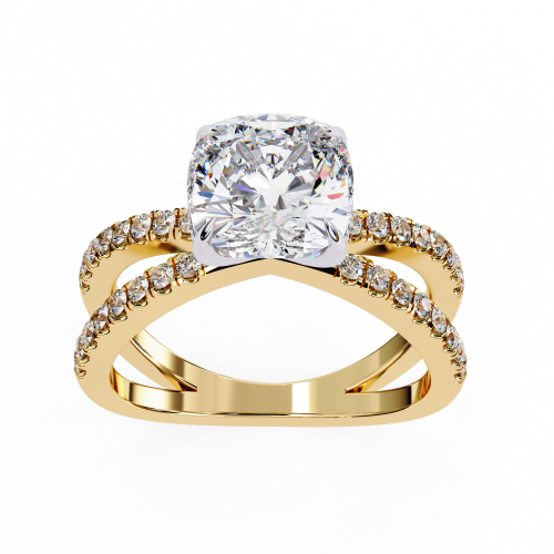 Printable 3D jewelry model of Solitaire Lady Ring with Diamond 3D मॉडल .c4d .max .obj .3ds .fbx .stl .blend