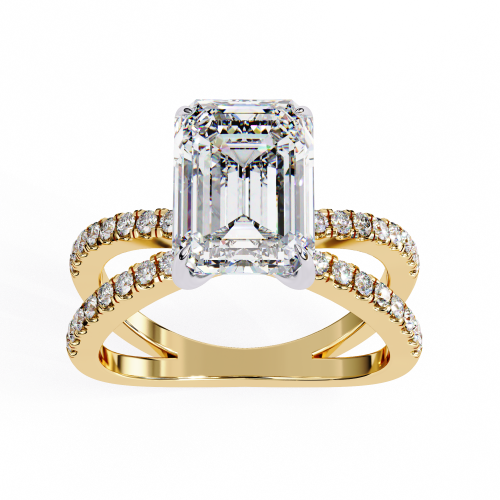 Printable 3D jewelry model of Solitaire Lady Ring with Diamond 3Dモデル .c4d .max .obj .3ds .fbx .stl .blend