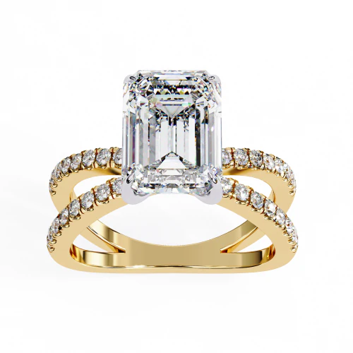 Printable 3D jewelry model of Solitaire Lady Ring with Diamond 3D Model .c4d .max .obj .3ds .fbx .stl .blend 