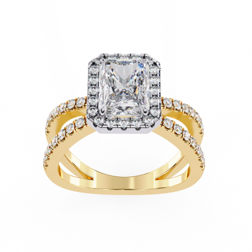 Printable 3D jewelry model of Solitaire Lady Ring with Diamond 3D 모델 .c4d .max .obj .3ds .fbx .stl .blend