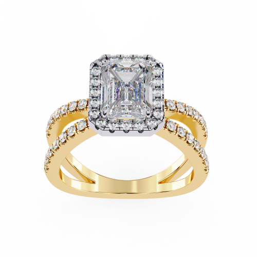 Printable 3D jewelry model of Solitaire Lady Ring with Diamond Modelo 3D .c4d .max .obj .3ds .fbx .stl .blend 