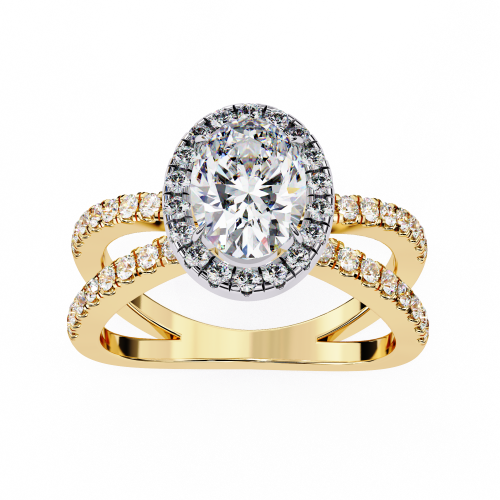 Printable 3D jewelry model of Solitaire Lady Ring with Diamond 3D Модель .c4d .max .obj .3ds .fbx .stl .blend