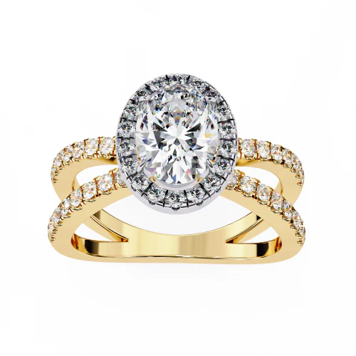 Printable 3D jewelry model of Solitaire Lady Ring with Diamond 3D Model .c4d .max .obj .3ds .fbx .stl .blend 